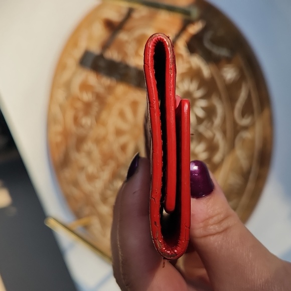 Bottega Veneta Weaved Leather Red Key Holder - Picture 8 of 11